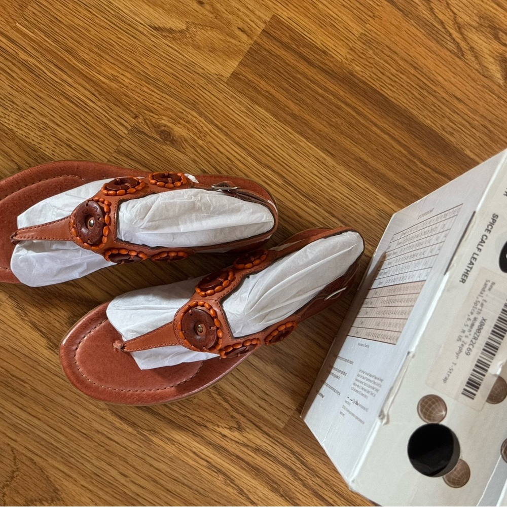 Women's Brown Beaded Sandals